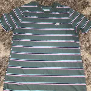 Nike Men's Multicolor Striped Sportswear Tee